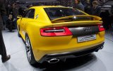 Audi har hele to spændene konceptbiler med til Frankfurt i år. Det drejer sig om den gule Audi Sport Quattro, som minder en del om den Quattro-konceptbil, som var fremme for nogle år siden. Nu er der hybridteknik og 700 hk under skallen  hvornår skal den i produktion?