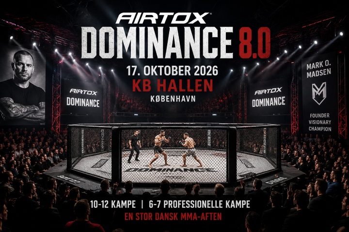 Dansk MMA får endnu en stor aften, når Airtox Dominance vender tilbage til KB Hallen