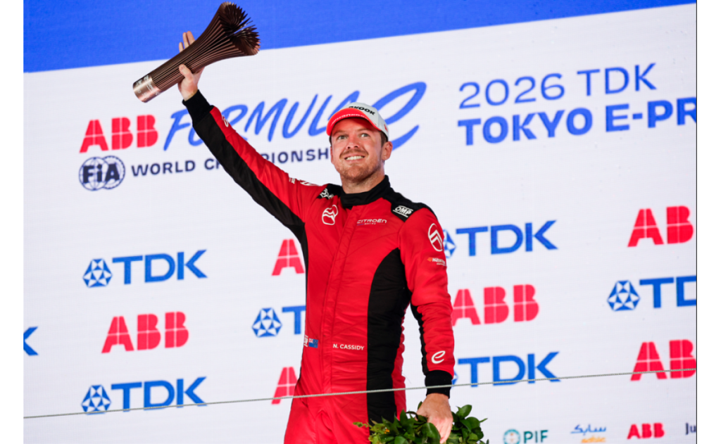 Citroën på podiet igen: Cassidy leverer stærk nattekørsel i Tokyo Formula E